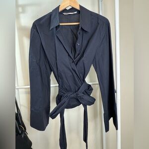 Zara Navy blue Shirt